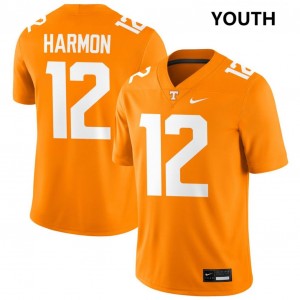 Youth #12 UTK NCAA Jaedon Harmon College Football Jersey - Tennessee Orange