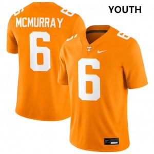 Youth #6 UT Vols NCAA Jalen McMurray College Football Jersey - Tennessee Orange