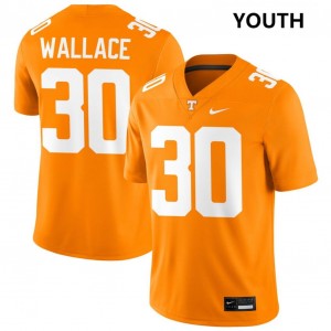 Youth #30 UT High School Jamal Wallace College Football Jersey - Tennessee Orange