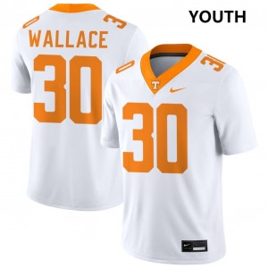 Youth #30 UTK Alumni Jamal Wallace College Football Jerseys - White