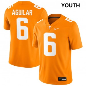 Youth #6 University Of Tennessee Official Joey Aguilar College Football Jersey - Tennessee Orange