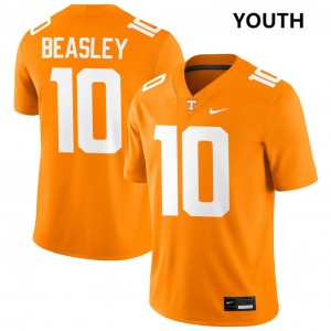 Youth #10 TN 2025 Kaleb Beasley College Football Jersey - Tennessee Orange