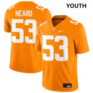 Youth #53 The Volunteer State University Lance Heard College Football Jerseys - Tennessee Orange