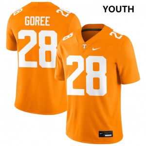 Youth #28 UTK Player Marcus Goree Jr. College Football Jersey - Tennessee Orange