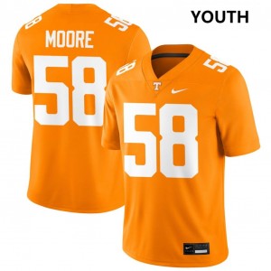 Youth #58 Tennessee Vols NCAA Nic Moore College Football Jerseys - Tennessee Orange