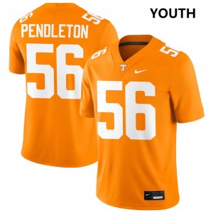 Youth #56 University Of Tennessee NCAA Sam Pendleton College Football Jerseys - Tennessee Orange