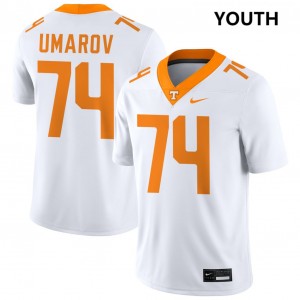 Youth #74 UT Vols Replica Shamurad Umarov College Football Jerseys - White