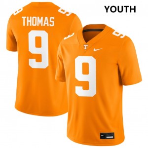 Youth #9 UTK Player Star Thomas College Football Jersey - Tennessee Orange