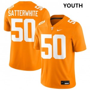 Youth #50 TN Vols Game William Satterwhite College Football Jersey - Tennessee Orange