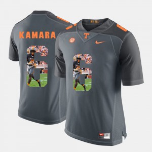 Men Pictorial Fashion Tennessee Volunteers #6 Alvin Kamara college Jersey - Grey