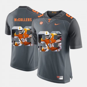 Men's #98 Pictorial Fashion UT VOL Daniel McCullers college Jersey - Grey