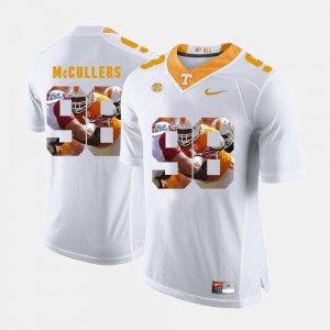 Men #98 University Of Tennessee Pictorial Fashion Daniel McCullers college Jersey - White