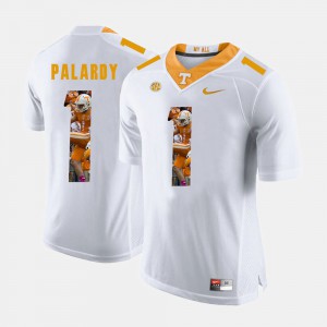 Men #1 Pictorial Fashion VOL Michael Palardy college Jersey - White