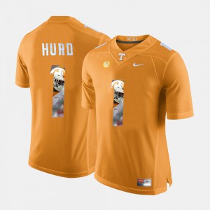 Men Tennessee Pictorial Fashion #1 Jalen Hurd college Jersey - Orange