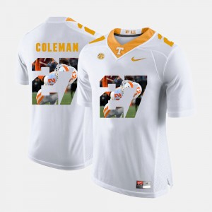 Men UT VOLS #27 Pictorial Fashion Justin Coleman college Jersey - White