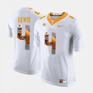 Men's Tennessee Volunteers #4 Pictorial Fashion LaTroy Lewis college Jersey - White