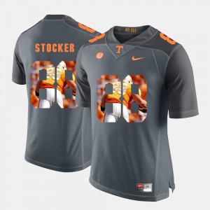 Men's #88 UT VOLS Pictorial Fashion Luke Stocker college Jersey - Grey