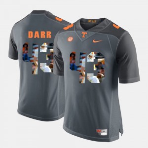 Men #43 Pictorial Fashion UT Matt Darr college Jersey - Grey