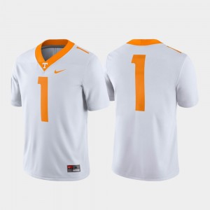 Mens Tennessee #1 Game college Jersey - White