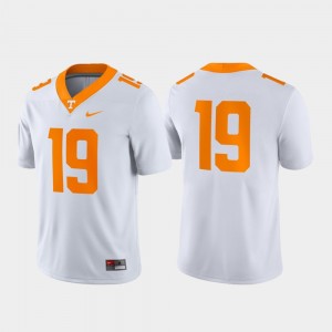 Men's Tennessee Game #19 college Jersey - White