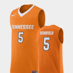 Men #5 UT VOLS Basketball Replica Admiral Schofield college Jersey - Orange