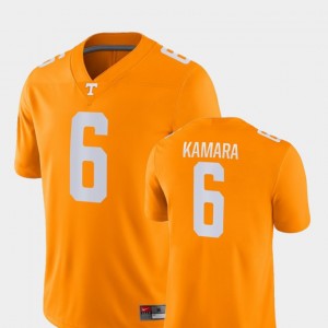 Men's #6 Alvin Kamara college Jersey - Orange Game Football University Of Tennessee