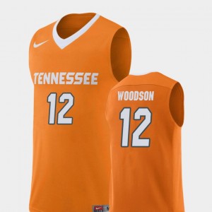 Men's Basketball #12 Vols Replica Brad Woodson college Jersey - Orange