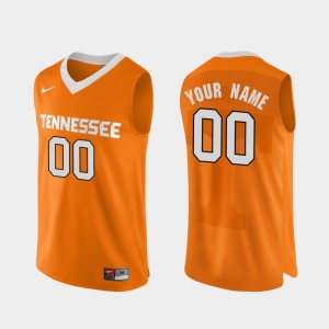 Men Basketball #00 Authentic Performace Tennessee Volunteers college Custom Jersey - Orange