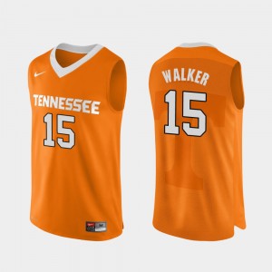 Men Basketball TN VOLS #15 Authentic Performace Derrick Walker college Jersey - Orange