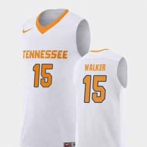 Mens #15 Basketball UT VOLS Replica Derrick Walker college Jersey - White