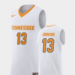 Mens UT VOLS #13 Basketball Replica Jalen Johnson college Jersey - White