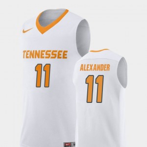 Men's UT Volunteer Replica #11 Basketball Kyle Alexander college Jersey - White