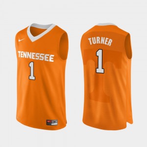 Mens Basketball Authentic Performace #1 UT Lamonte Turner college Jersey - Orange