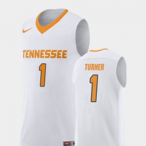 Men Replica Basketball #1 UT Lamonte Turner college Jersey - White