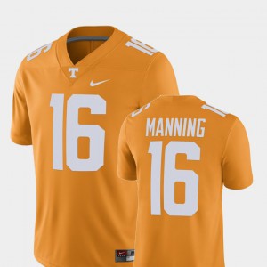 Men's #16 UT Volunteer Alumni Football Game Player Peyton Manning college Jersey - Tennessee Orange