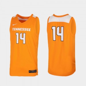 Men's Basketball Tennessee Vols #14 Replica college Jersey - Tennessee Orange