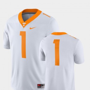 Men 2018 Game Vols Football #1 college Jersey - White