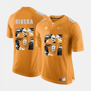 Men's #81 Pictorial Fashion Tennessee Mychal Rivera college Jersey - Orange