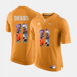 Mens Pictorial Fashion #11 Tennessee Volunteers Joshua Dobbs college Jersey - Orange