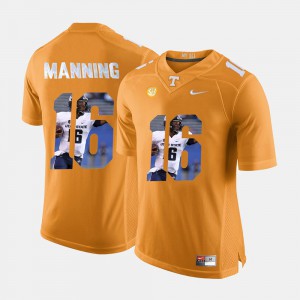 Men #16 UT VOLS Pictorial Fashion Peyton Manning college Jersey - Orange