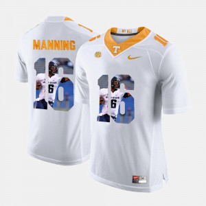 Men's #16 TN VOLS Pictorial Fashion Peyton Manning college Jersey - White