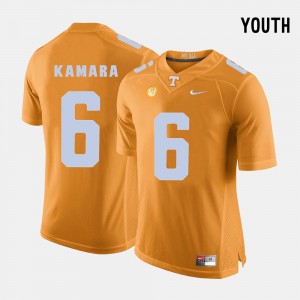 Kids Football #6 UT VOL Alvin Kamara college Jersey - Orange