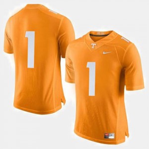 Men #1 UT Football college Jersey - Orange