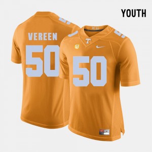 Youth Football #50 Tennessee Corey Vereen college Jersey - Orange