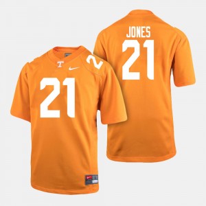 Men's VOL Football #21 Jacquez Jones college Jersey - Orange