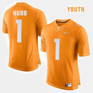 Kids UT Football #1 Jalen Hurd college Jersey - Orange