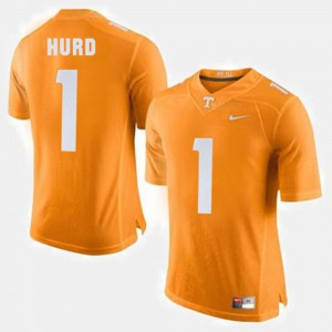 Mens #1 UT Volunteer Football Jalen Hurd college Jersey - Orange