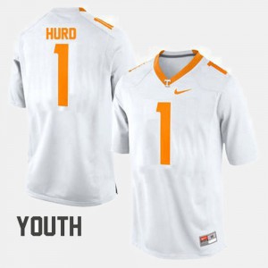 Kids Football #1 VOL Jalen Hurd college Jersey - White