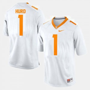 Men's #1 Football VOL Jalen Hurd college Jersey - White