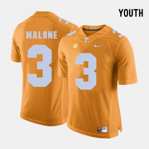 Kids Football #3 TN VOLS Josh Malone college Jersey - Orange